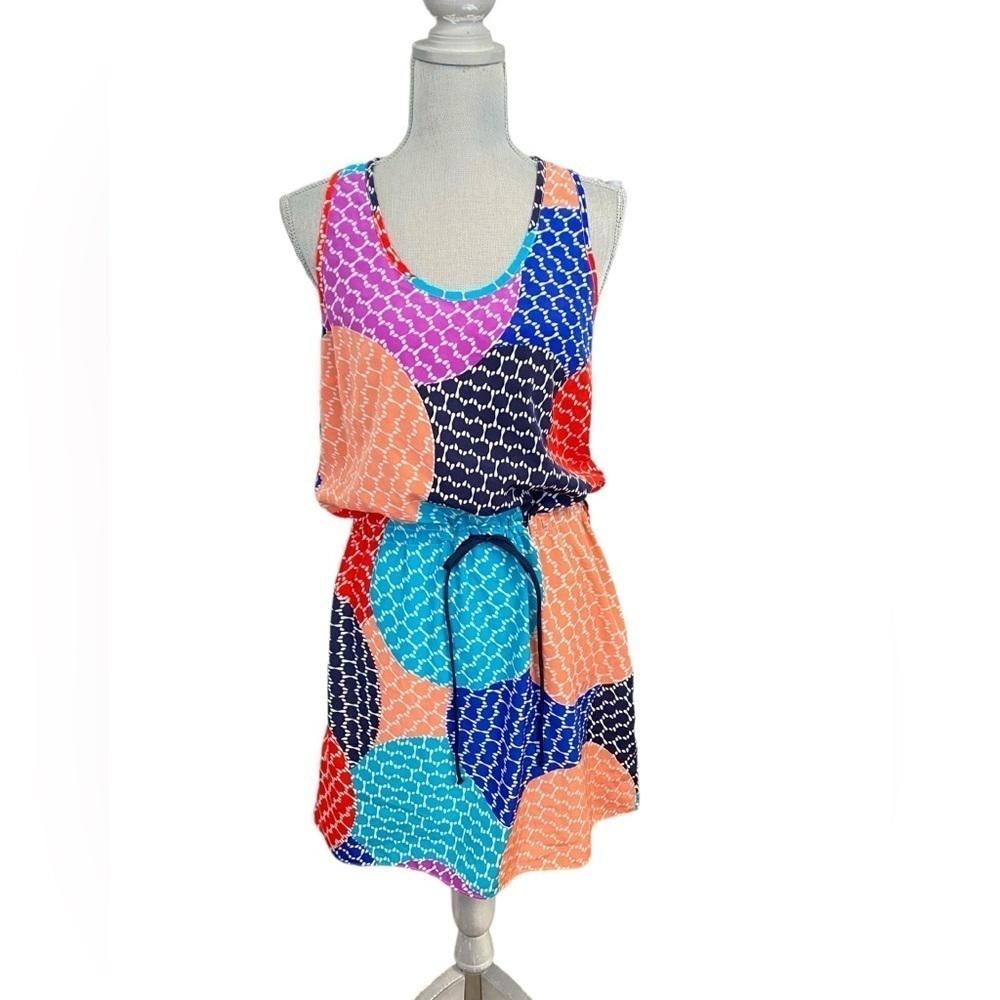 Banana Republic Factory Multicolor Drawstring Dress 0633